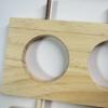 Bird Mirror with Perch Wooden Parrot Perch Feeder Bowls And Mirror Cage Accessories for Budgies Cockatiels Parakeets Canaries
