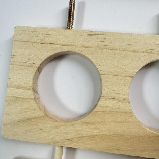 Bird Mirror with Perch Wooden Parrot Perch Feeder Bowls And Mirror Cage Accessories for Budgies Cockatiels Parakeets Canaries