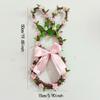 Exquisite Craftsmanship Easter Rabbit Floral Wreath Colorful Easter Rabbit Flower Hoop Perfect for Easter Celebrations