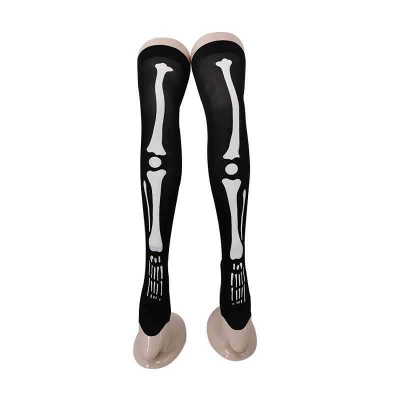 Halloween Party Skeleton Bat Spider Web Stockings Ghost Festival Party Atmosphere Horror Dress Up Stockings