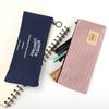 Gift Leather Canvas Cute Creative Zipper Storage Bag Stationery Pencil Bag Pencil Case