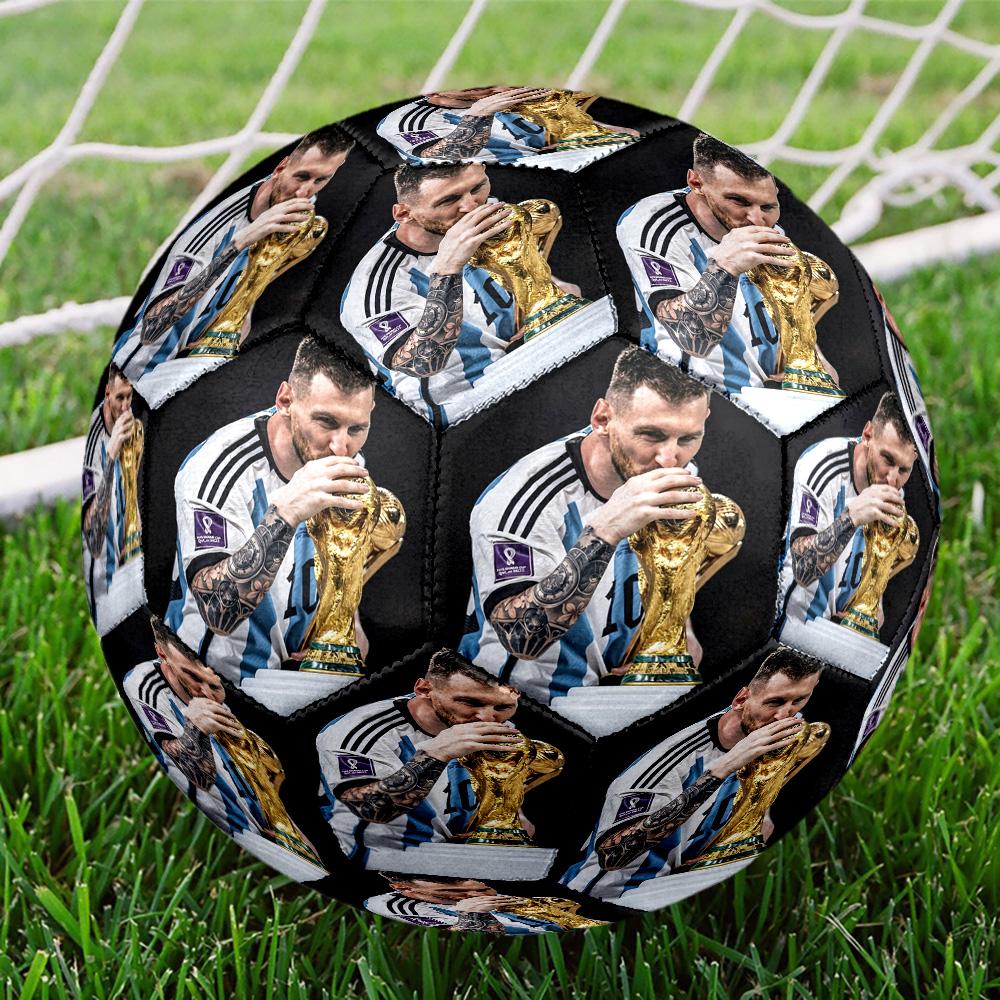 Messi 10 Number Soccer Celebration Soccer Ball Size 5 Football Machine Sewn Indooroutdoor Training And Matches Perfect Gift For Sports Enthusiasts