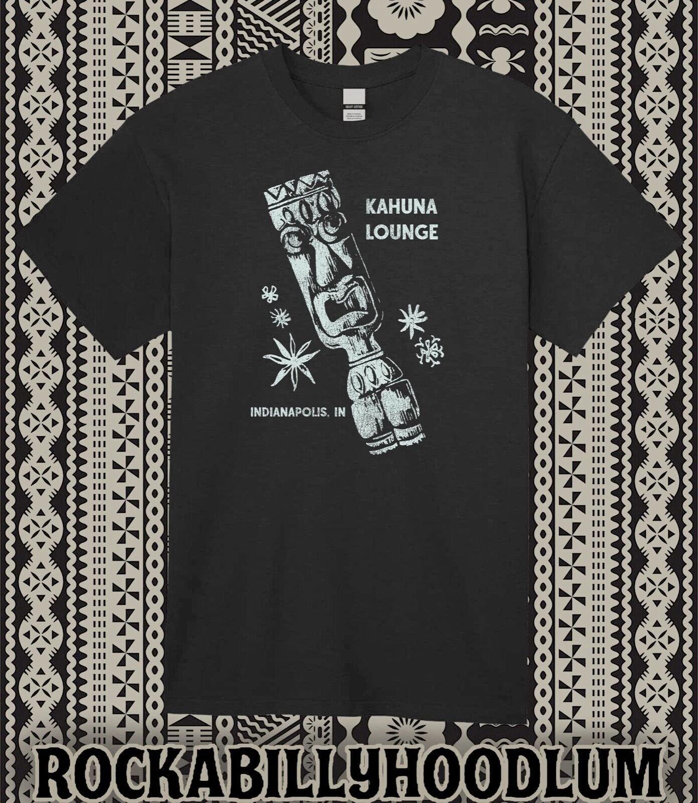 Retro Tiki Art Tee T Shirt Cotton Bar Mug Restaurant Kahuna Lounge Indianapolis S