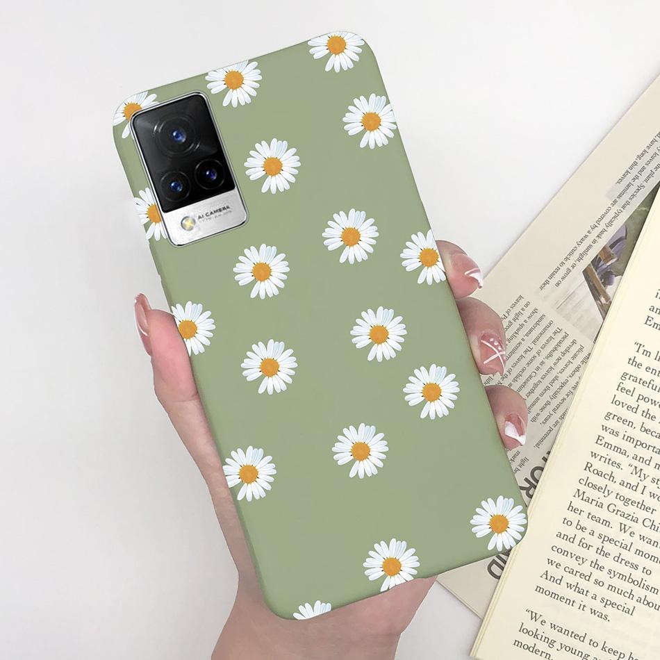 For Vivo V21 Case V2066 V2050 Soft Silicone Cute Painted Cover For Vivo V21E V 21 4g 5g Phone Cases Shockproof Bumper Slim Funda
