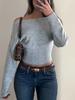 Women S Lazy Off Shoulder Knitted Short Sweater For Winter