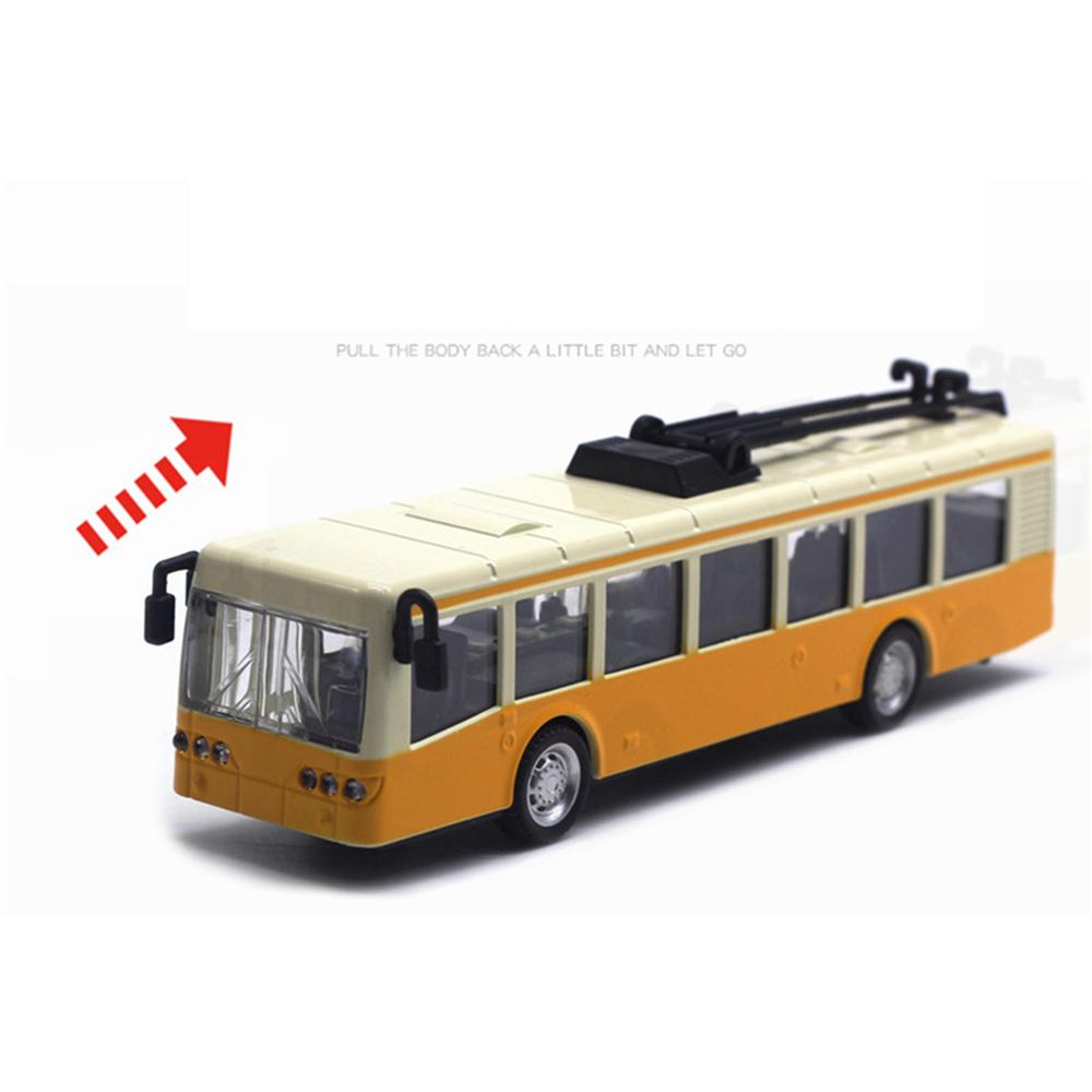 4Pcs Car Toys, Bus Train Model Toys, Car Toys, Inertia Car, Door Opening, Bus Toys, Education Toys, Desktop Decoration for Children 4-6 Years Old