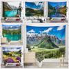 BEPAN Natural Mountain Lake Scenery Seaside Sunset Walldecoration Livingroom Wall Tapestry Sofabedside Entrance Background Room Poster