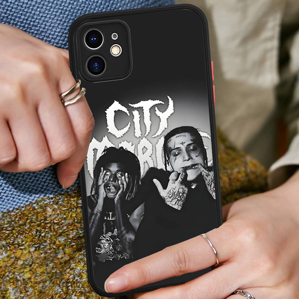 C-City M-Morgue Zillakami Phone Case For IPhone 11 12 13 14 15 16 Pro Plus X XS MAX Matte Bumper Shockproof Cover