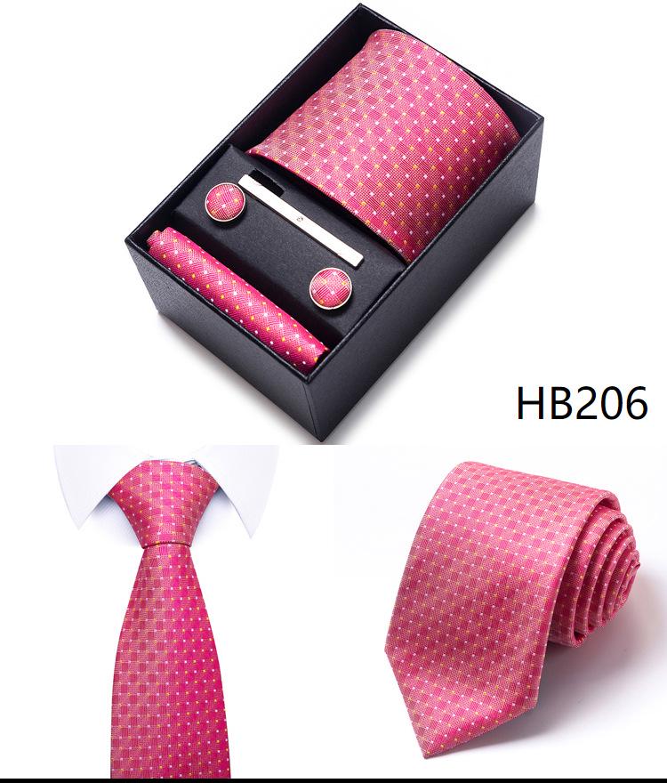 Men's Formal Business Jacquard Tie Gift Box Set