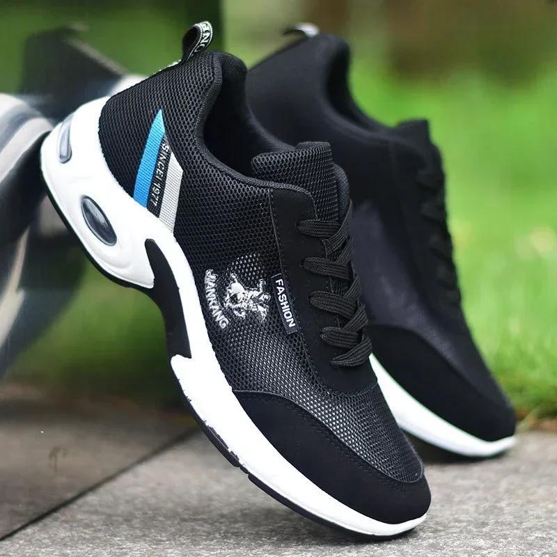 Male Running Shoes Air Cushion Men's Sneakers Large Size 47 Breathable Men's Shoes Fashion Platform Sport Shoes for Men Male