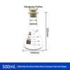 Heat-Resistant Thick Glass Triangular Flask with Silicone Stopper