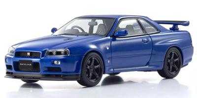 Kyosho Original Nissan Skyline R34 II Finished Model KS03936BL 1/43 GT-R V-Spec (Bayside Blue)