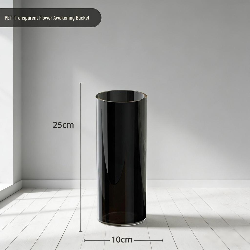 Acrylic Anti-Drop Transparent Vase for Lucky Bamboo Flower Arrangement – High-End Light Luxury Design