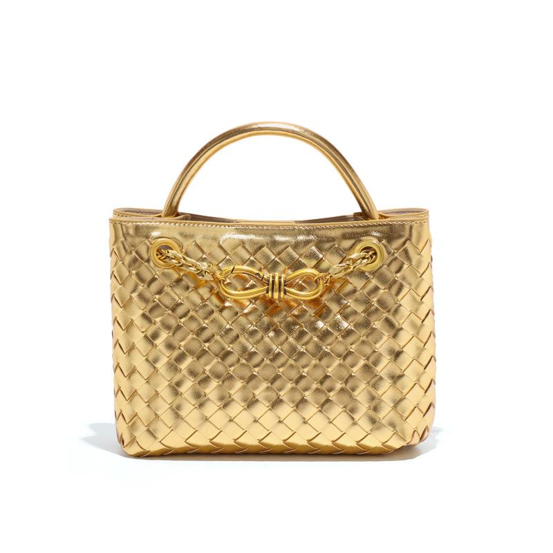 

Versatile woven portable women s bag chain box bag high-end shoulder tote bag trendy messenger bag