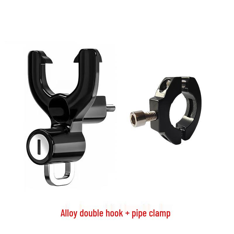 Universal Electric Vehicle Helmet Lock with Key Hook for Motorcycle Safety