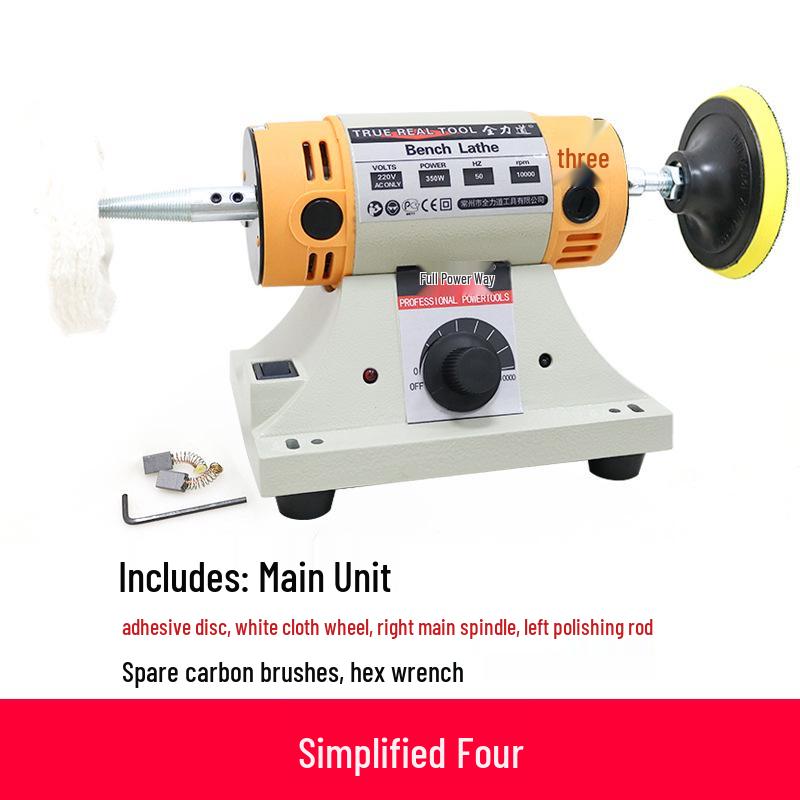 Compact Electric Bench Grinder for Woodworking, Jade Cutting, Engraving, Polishing, and Grinding Wheel Tasks.