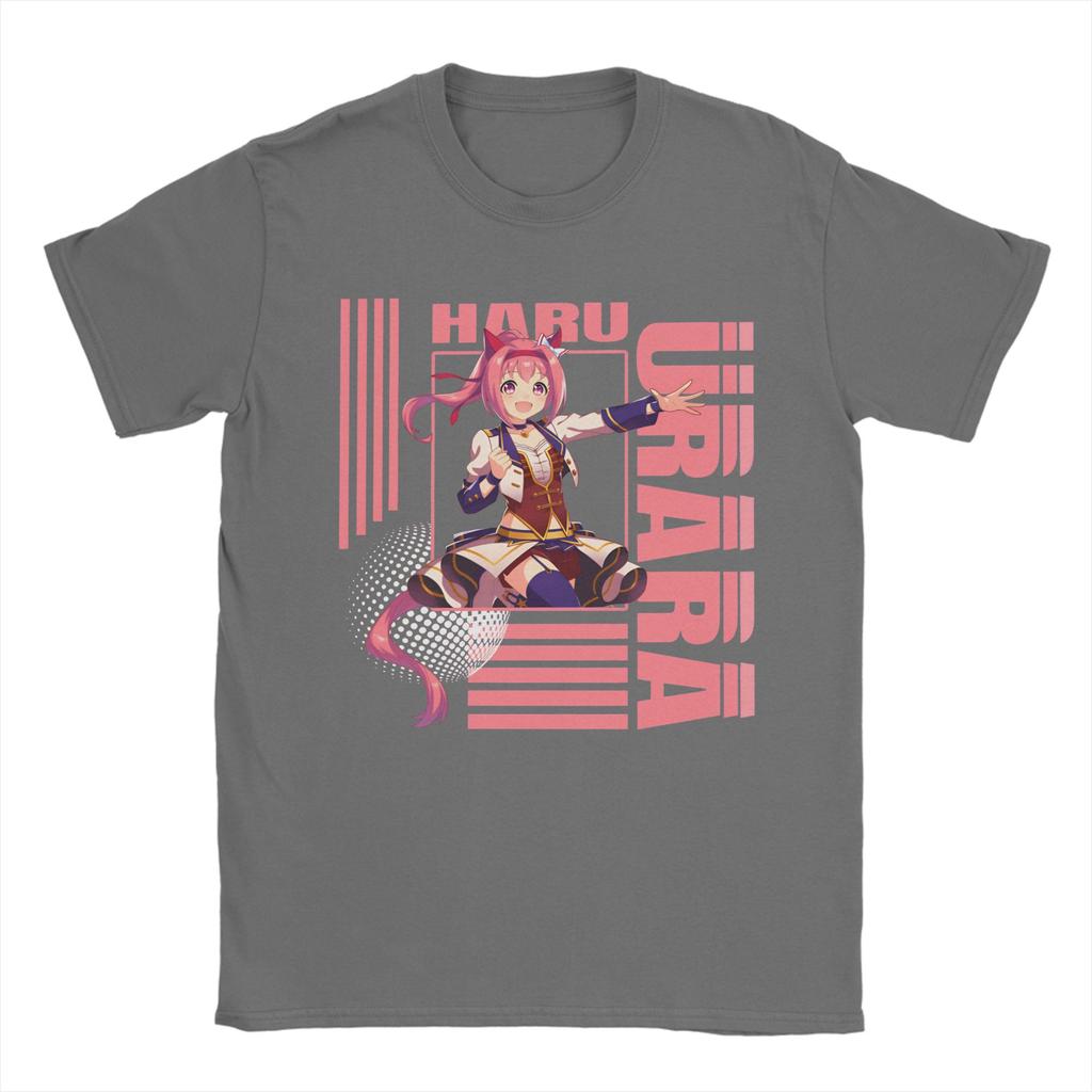 Haru urara 4 Unisexs T Shirts  Hipster Tee Shirt Short Sleeve O Neck TShirts Cotton Plus Size Clothing