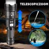 High-Lumen Zoomable Flashlight For Camping Blindingly Bright Power Banks Function For Home Securitys