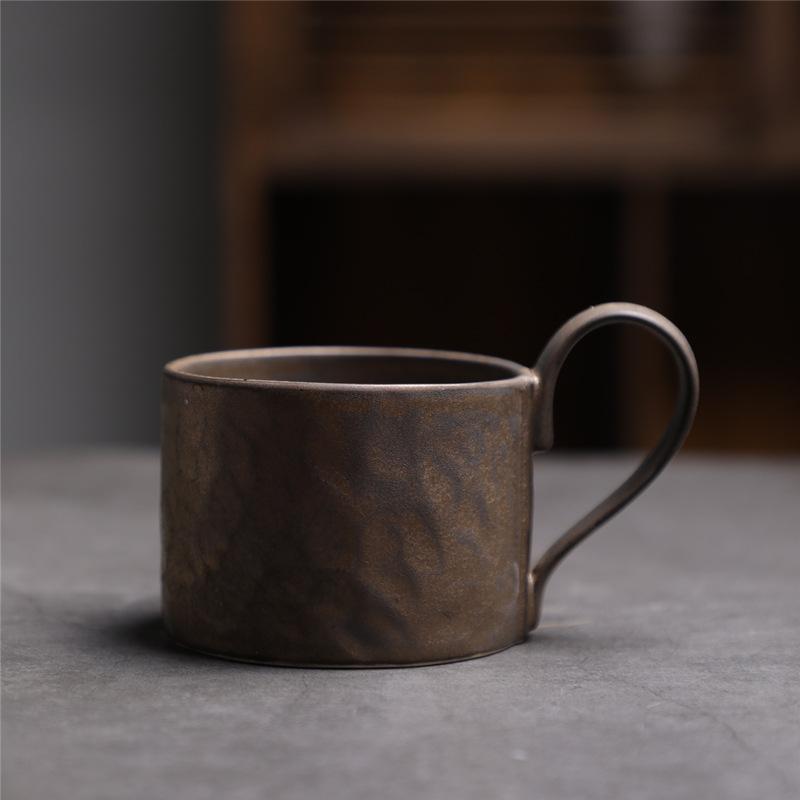 

Ретро Керамическая Большая Чашка Для Воды Грубая Керамика Чашка Для Послеобеденного Чая Кофе Домашняя Бесшумная Чашка Для Завтрака Ветра 301-400ml