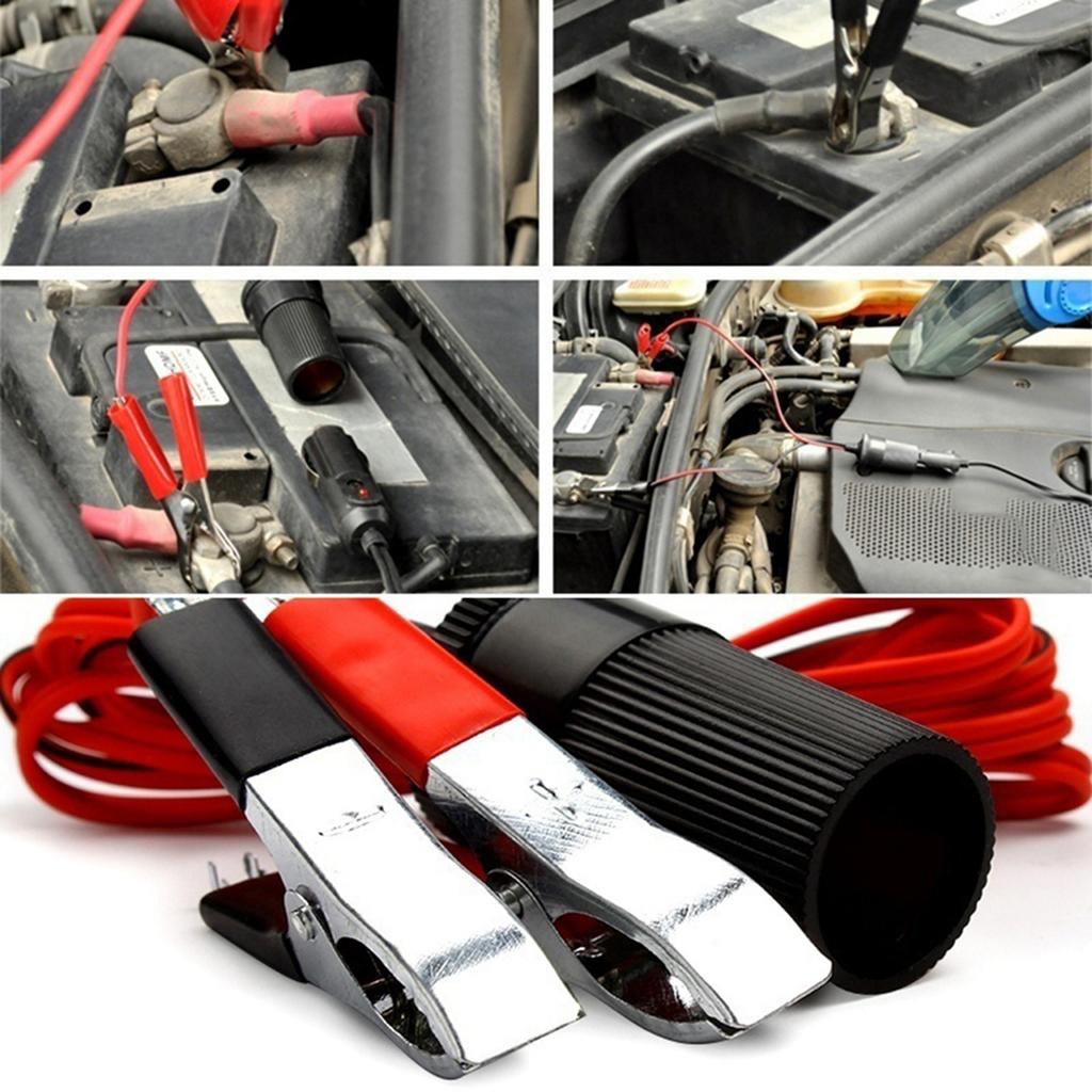 Car Life 12V Car Conncetor Emergency Lead Booster Cable Battery Clamp Clip