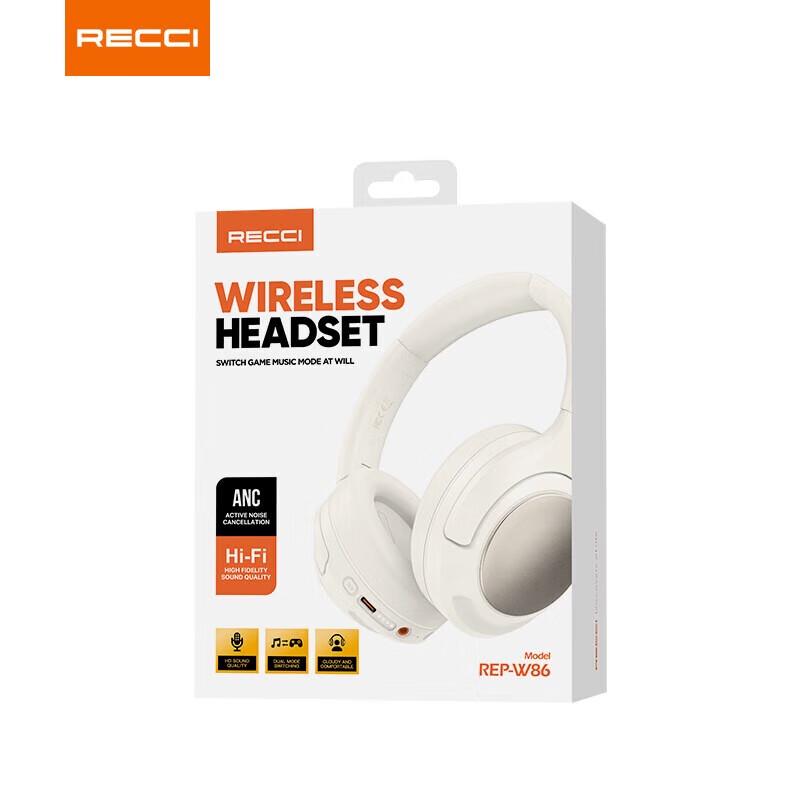 Recci REP-W86 ANC Wireless Bluetooth Headset
