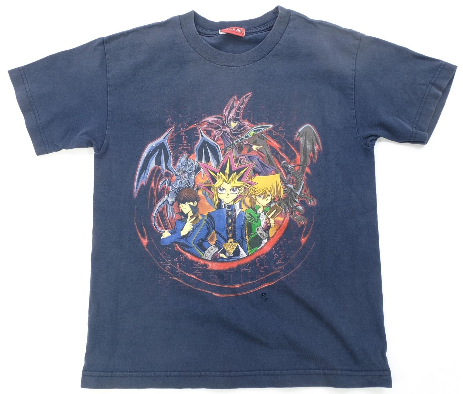 Rare Vintage YU-GI-OH Yami Yugi Dark Magician Dueling T Shirt 90s Blue Youth XXXXL