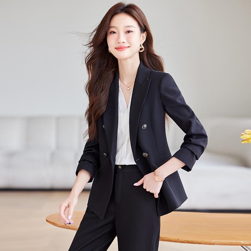 2024 Women's Professional Autumn Suit Set - Elegant, Thick Style for Formal Commuting & Hotel Reception