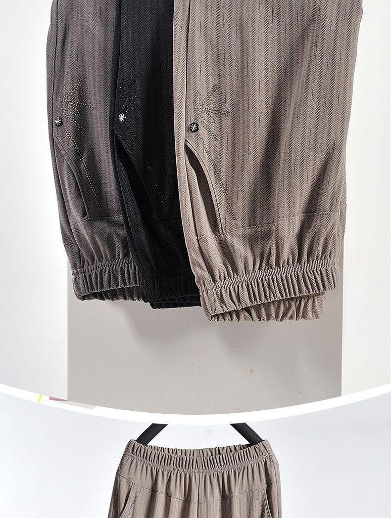 Summer Thin Large Size Nine-Point Pants for Middle-Aged and Elderly Women