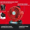 Wireless and Wired Powered Fan For Milwaukee 18V Li-ion Battery Outdoor Fan EU/US/UK Plug Outdoor Portable Fan Three Wind Speeds