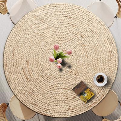 Yousheng Round Table Cover 47.24" Washable Tablecloth with Elastic Edge 3D Stain-Resistant Table Cover for Kitchen Garden Outdoor