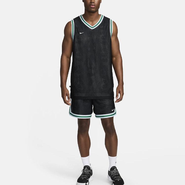 Nike Giannis Logo Colorblock Comfortable Breathable Moisture-Wicking Knit Basketball Pants Men Bottoms Black FZ0827-010