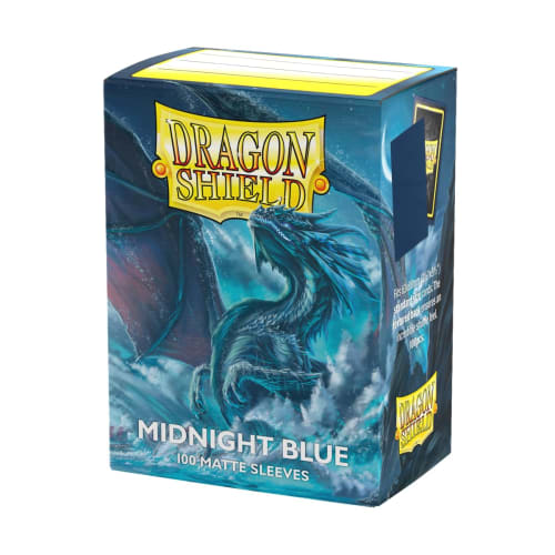 Dragon Shield Matte Sleeves, Standard Size, Midnight Blue, 100 Sleeves, AT-11057