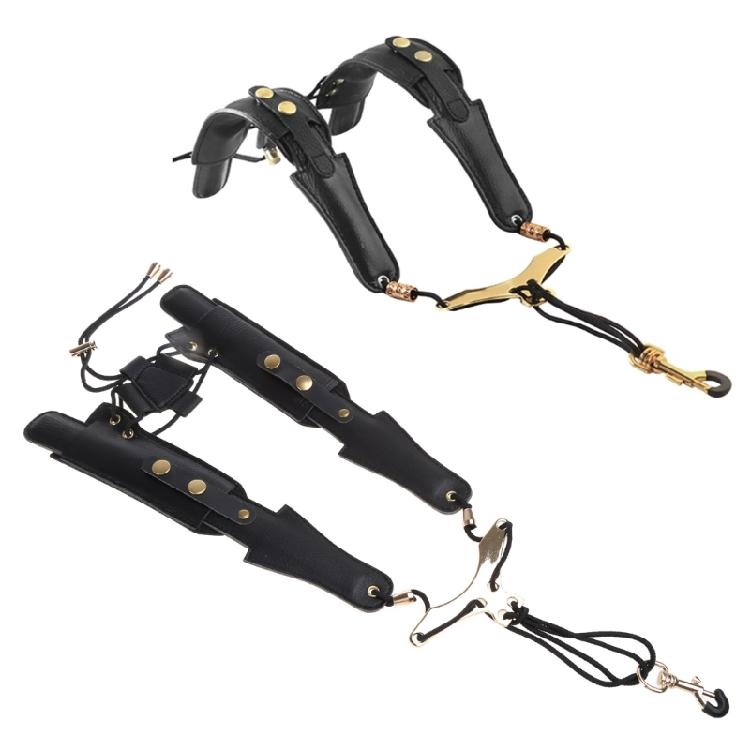 Double Shoulder Harness Padded Sax Neck Strap for Sax Players Length Adjustable