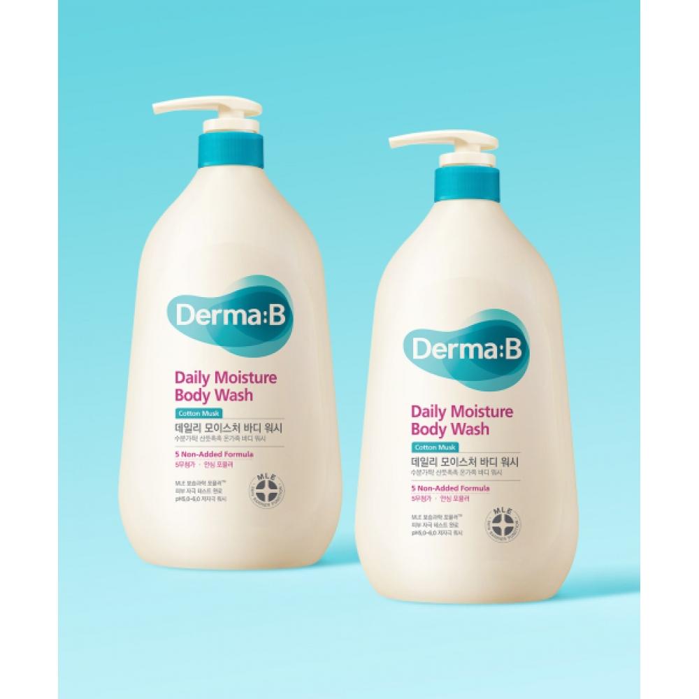 Dermab Daily Moisture Body Wash Cotton Musk 880mlx 2 NONE