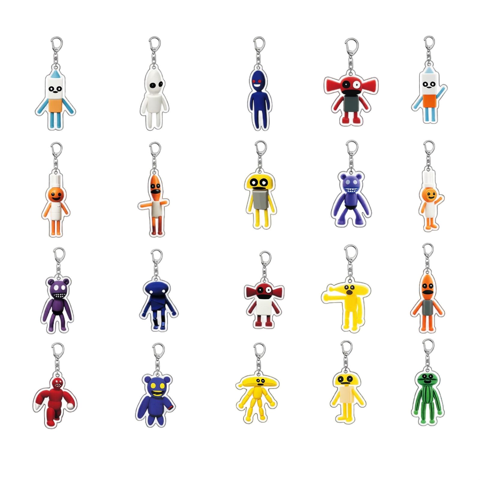 20pc acrylic cartoon keychain One Size