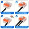 90 PCS 2/3/5 Port Wire Connector Assortment Pack Electrical Lever Wire Connectors  Electrical Wires