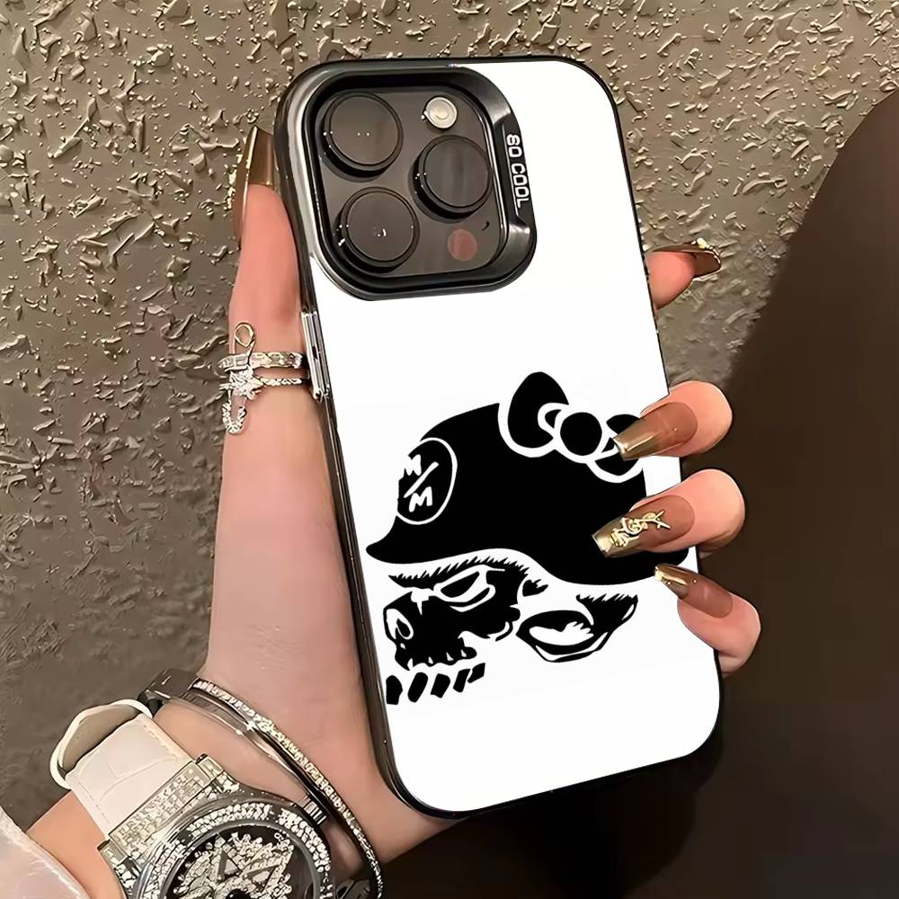 M-Motocross M-Metal Mulisha Phone Case For iPhone 17,16,15,14,13,12,11 Plus,Pro Max,XS,Colored silver phone case
