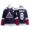 Vintage Colorado Avalanche Ice Hockey Jersey 92 Makar Mackinnon Retro Stitched Uniform Men