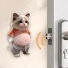 2 Piezas Pegatina Anticolisión de Gato de Barriga 3D Alivio de la Ansiedad y el Estrés Elástico Barriga Gatito de Dibujos Animados Pegatina Animal de Silicona para Amortiguar
