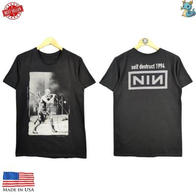 NIN Nine Inch Nails T Shirt Alternative 1994 Rock Music Band Tee Reprint Unisex T-Shirt