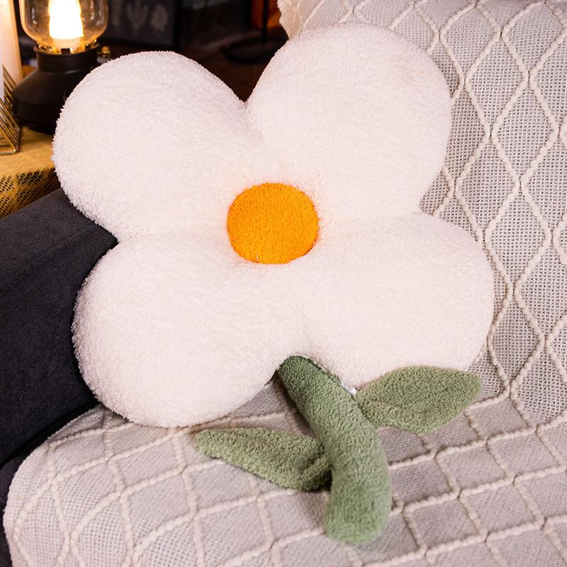 Tulip Flower Pillow Plush Toy Sunflower Doll Sofa Pillow Cushion Office Chair Cushion Waist Pad