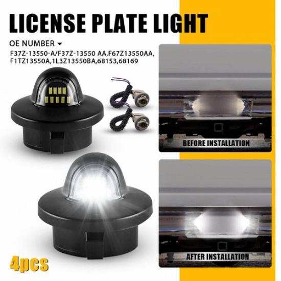 2 Plate Light&Wiring License Set Socket Harness for Ford Bronco Ranger Explorer