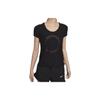 Round Neck Casual Solid Logo Running Quick-Dry Short Sleeve T-Shirt Women Tops Black CZ9607-010