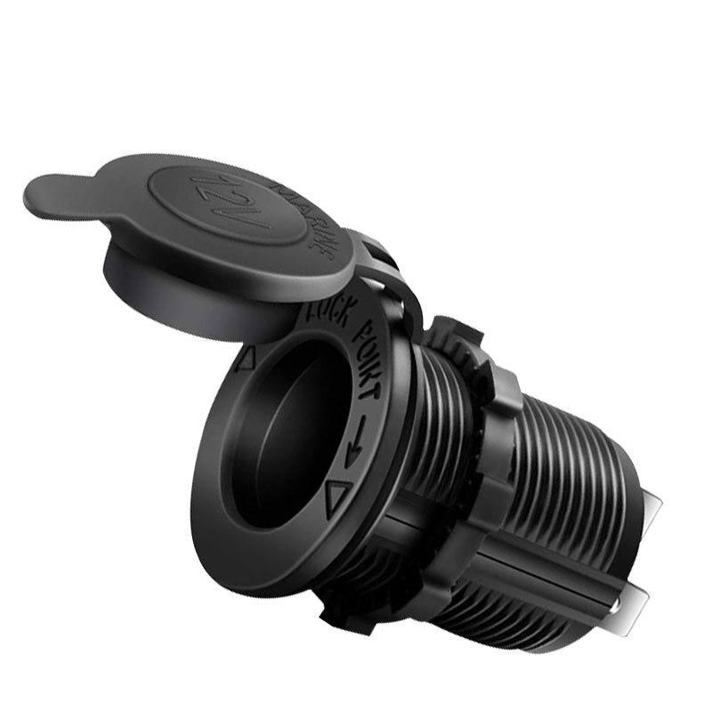 

Розетка 12 В 24 В для мотоцикла, автомобиля, лодки, трактора, розетка, водонепроницаемая вилка, черная