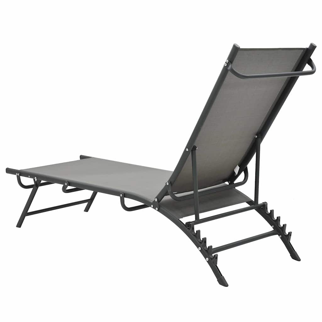 vidaXL Sonnenliegen 2 Stk. Textilene und Stahl