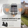 Garden Hose Reel, Wall-Mounted, 40+2 m x 15 mm, Automatic Retractable, 180 Swivel, Orange