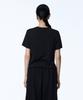 71TO96 Lettering Crop T-Shirt (Black)