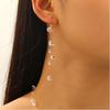 Clear Cool Minimalist Crystal Dewdrop Earrings & Unique Versatile Necklace for Women