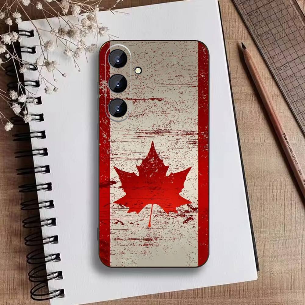 CANADA Phone Case For Samsung Galaxy A73,A21s,A22,A31,A52,A53,A71,A41Soft Black Shell