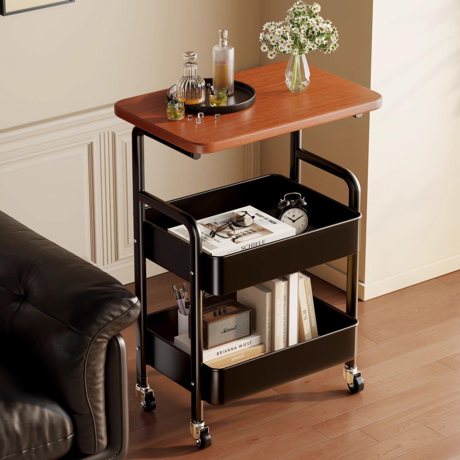 Compact Mobile Storage Rack and Coffee
